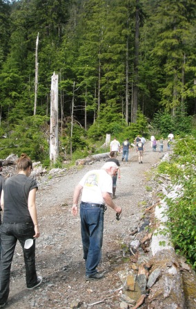 A short hike on the Adventure Kart tour in Ketchikan