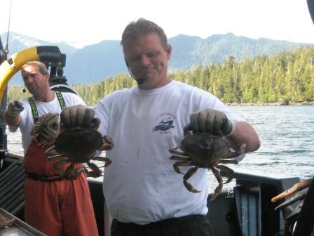 Dungeness Crab caught on the Bering Sea Crab Fishermans tour in Ketchikan