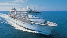 The Seven Seas Navigator cruise ship during a Regent Seven Seas Alaska cruise