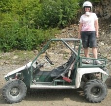 The TOMCAR vehicle used in the Adventure Kart Tour in Ketchikan