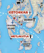 Click here to see the full size map of the Islands around Ketchikan