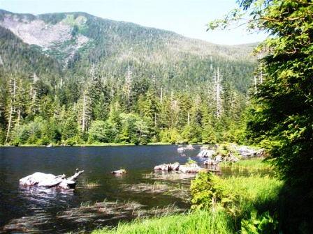 Carlanna Lake while on the Alaska Hummer Adventures tour in Ketchikan