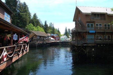 Another view of Creek Street in Ketchikan Alaska