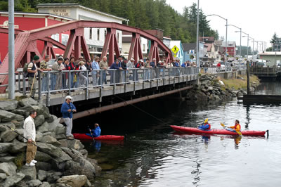 The Stedman Bridge in Ketchikan Alaska on Creek Street