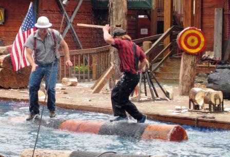 Logrolling at the Ketchikan Lumberjack Show