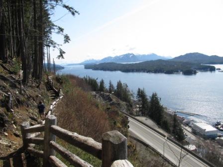 You'll see spectacular city & island views on the Rainbird Trail in Ketchikan