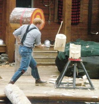 Speed Chopping at the Ketchikan Lumberjack Show